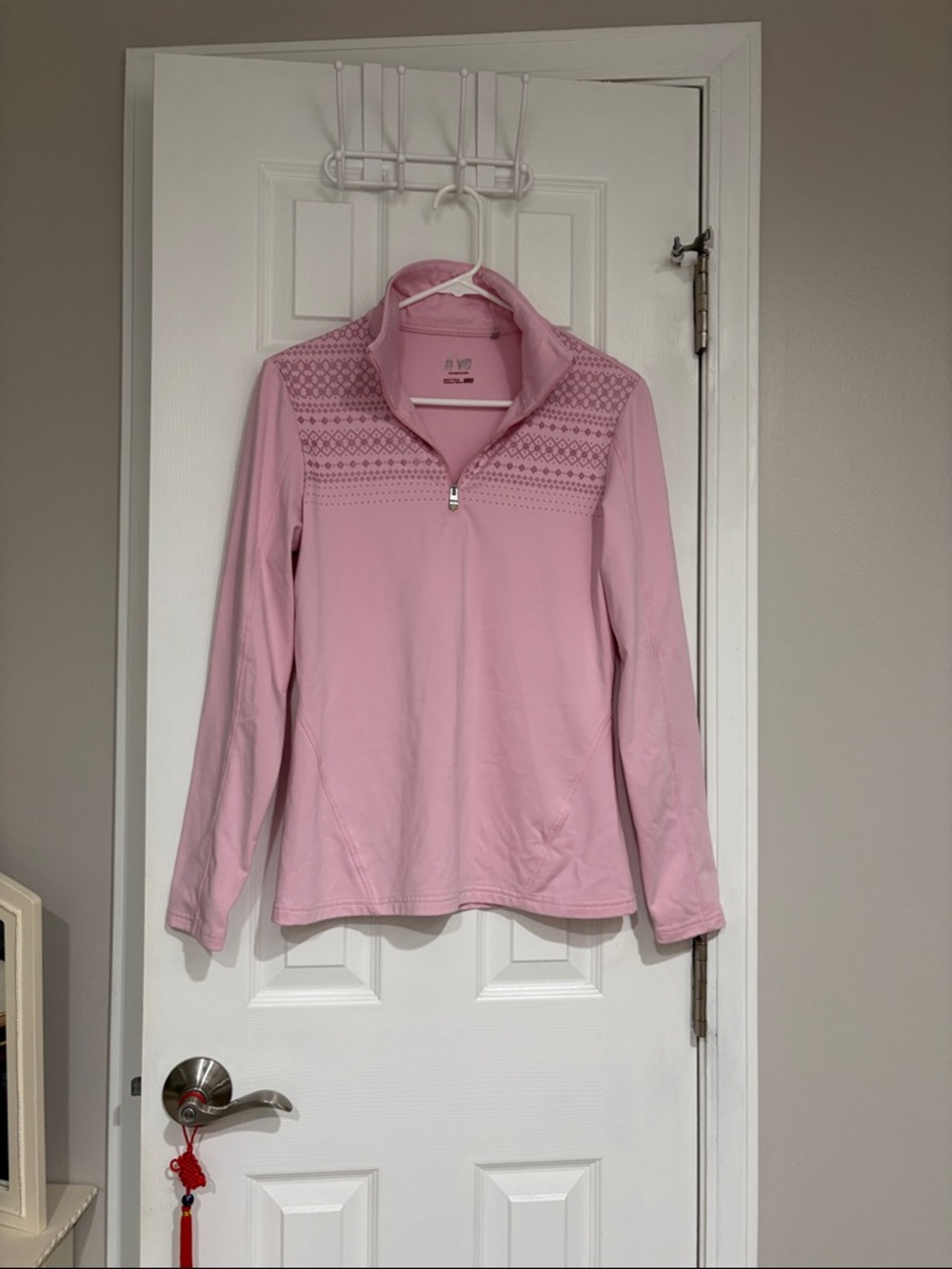 Women’s Pink Quarter-Zip Long Sleeve activewear